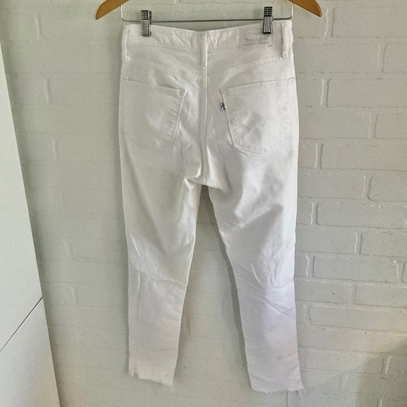 Levi’s 721 Denim Jeans High waisted White Sculpt Skinny size 27 - Picture 5 of 16